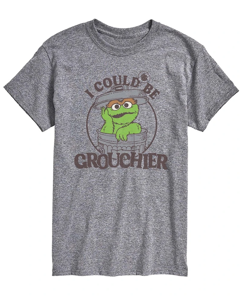 Airwaves Men's Sesame Street Could Be Grouchier Oscar Short-Sleeve Graphic T-Shirt