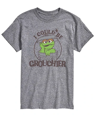 Airwaves Men's Sesame Street Could Be Grouchier Oscar Short-Sleeve Graphic T-Shirt