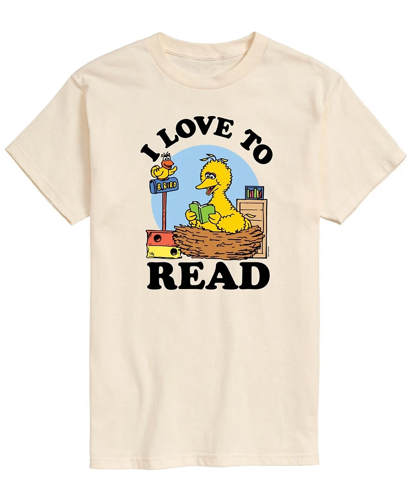 Airwaves Men's Sesame Street Love To Read Short-Sleeve Graphic T-Shirt
