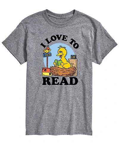 Airwaves Men's Sesame Street Love To Read Short-Sleeve Graphic T-Shirt