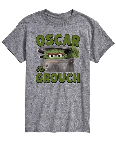 Airwaves Men's Sesame Street Oscar The Grouch Short-Sleeve Graphic T-Shirt