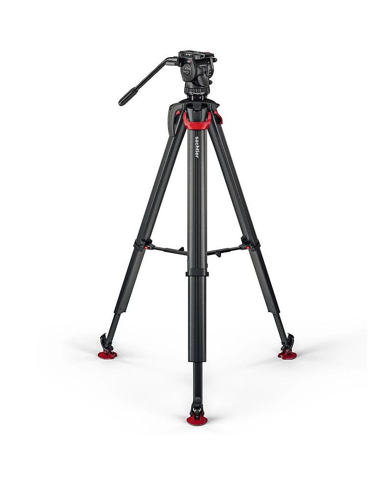 Sachtler aktiv6 Sideload Fluid Head System with flowtech75 Tripod and Mid-Level Spreader