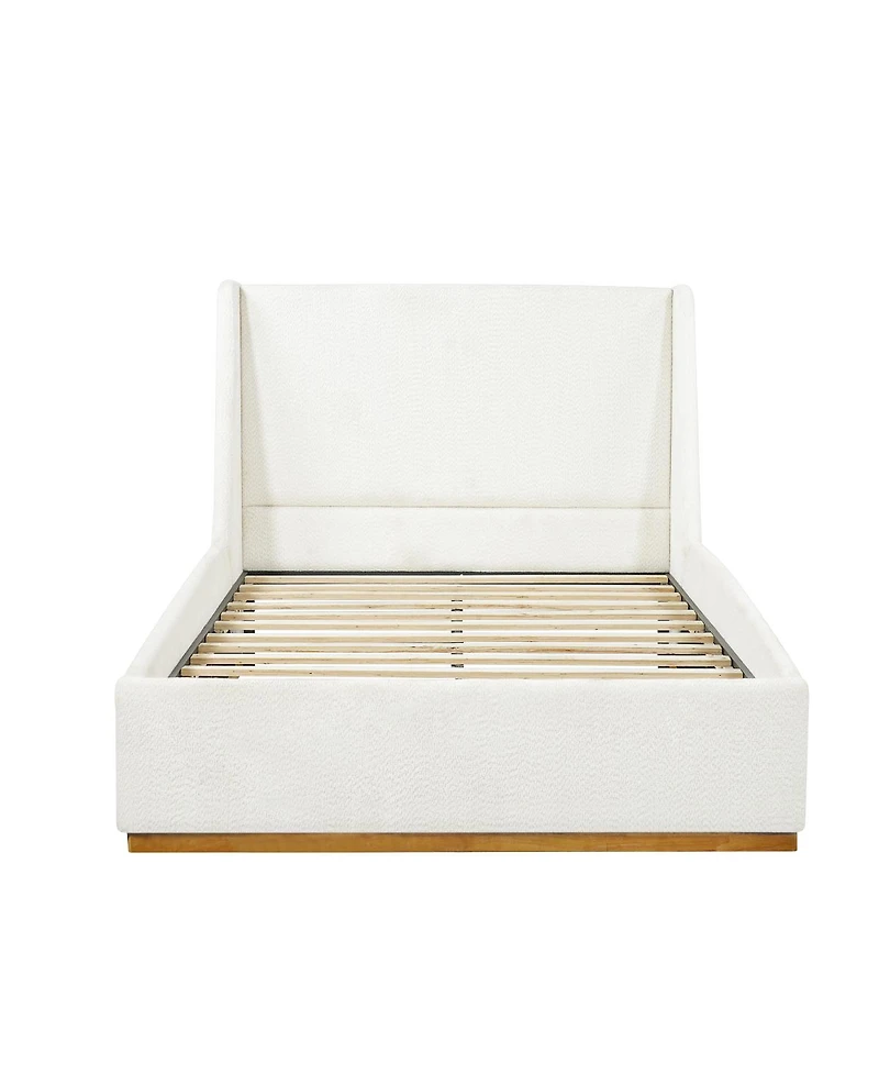 Streamdale Furniture Luxury upholstered bed with wings