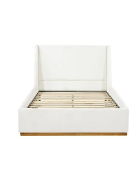 Streamdale Furniture Luxury upholstered bed with wings