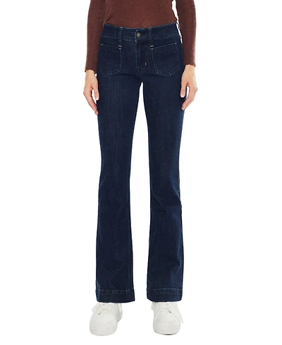 KanCan Women's Star Mid Rise Bootcut Jeans