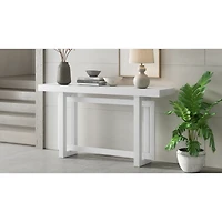 Streamdale Furniture 59.1'' Triple Rectangle Console Table with Pine Veneer and Wood Legs