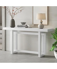 Streamdale Furniture 59.1'' Triple Rectangle Console Table with Pine Veneer and Wood Legs