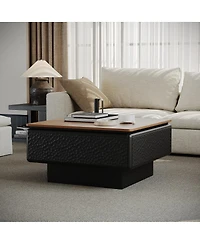 Streamdale Furniture 31" Lift Top Coffee Table with Hidden Storage, Mid-Century Modern