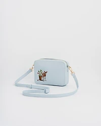 Fable England Women's Strawberry and Fawn Embroidered Camera Bag