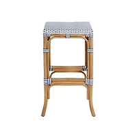 Butler Specialty Laguna 30.5 in. Seat Height Rectangular Rattan Backless Bar Stool