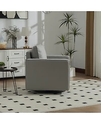 Streamdale Furniture Upholstered 360degree(s) Swivel Armchair with Hidden Storage