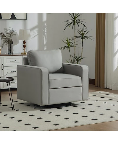 Streamdale Furniture Upholstered 360degree(s) Swivel Armchair with Hidden Storage