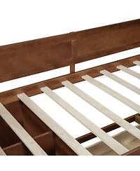 Streamdale Furniture Daybed with Drawers and Shelves