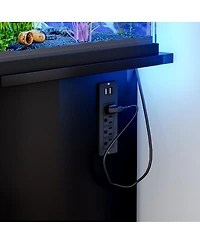 Streamdale Furniture 55-75 Gallon Aquarium Stand with Power Outlet and Storage, 880LBS Capacity