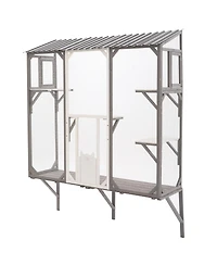 Streamdale Furniture Outdoor Catio Enclosure with Platforms for 1-3 Cats