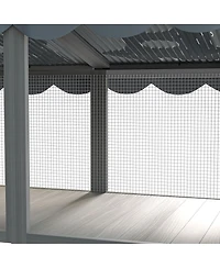 Streamdale Furniture Expandable Wooden Window Catio Enclosure for Indoor Cats