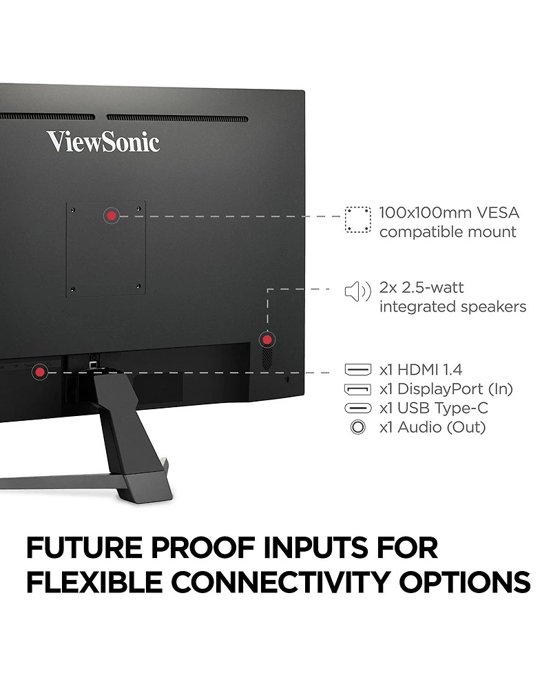 ViewSonic VX3267U-2K 32" 16:9 2K Qhd Usb-c Ips Led Hdr Monitor