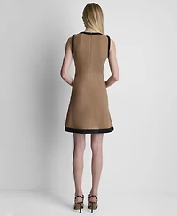 Dkny Women's Sleeveless Fit and Flare Mini Dress