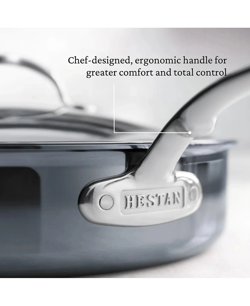 Hestan NanoBond Titanium Stainless Steel -Quart Covered Saute with Helper Handle