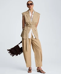 Kenneth Cole Women's Belted Vest with Detachable Jacket