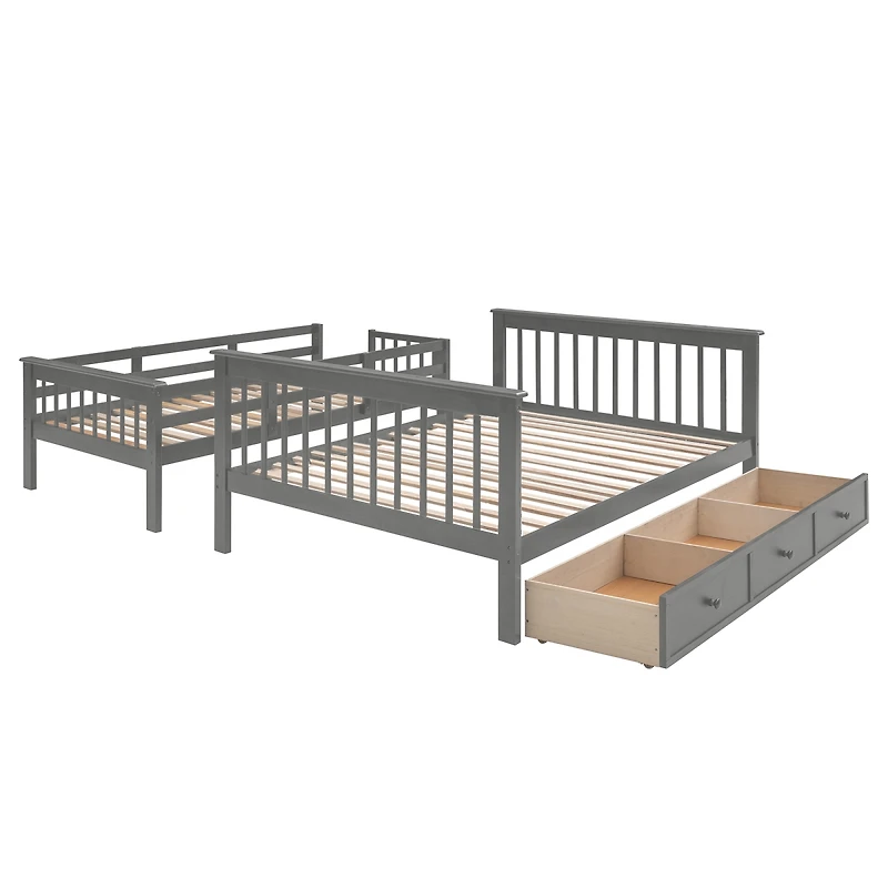 Streamdale Furniture Stairway Bunk Bed with Storage