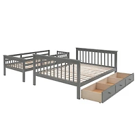 Streamdale Furniture Stairway Bunk Bed with Storage