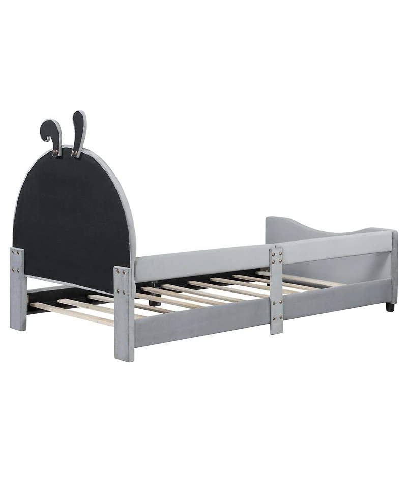 Streamdale Furniture Upholstered Daybed with Rabbit Ear Shaped Headboard