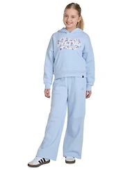 adidas Big Girls' 7-16 Long-Sleeve Graphic Fleece Hooded Pullover Sweatshirt