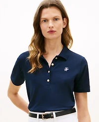 Tommy Hilfiger Women's Script Logo Polo T-Shirt