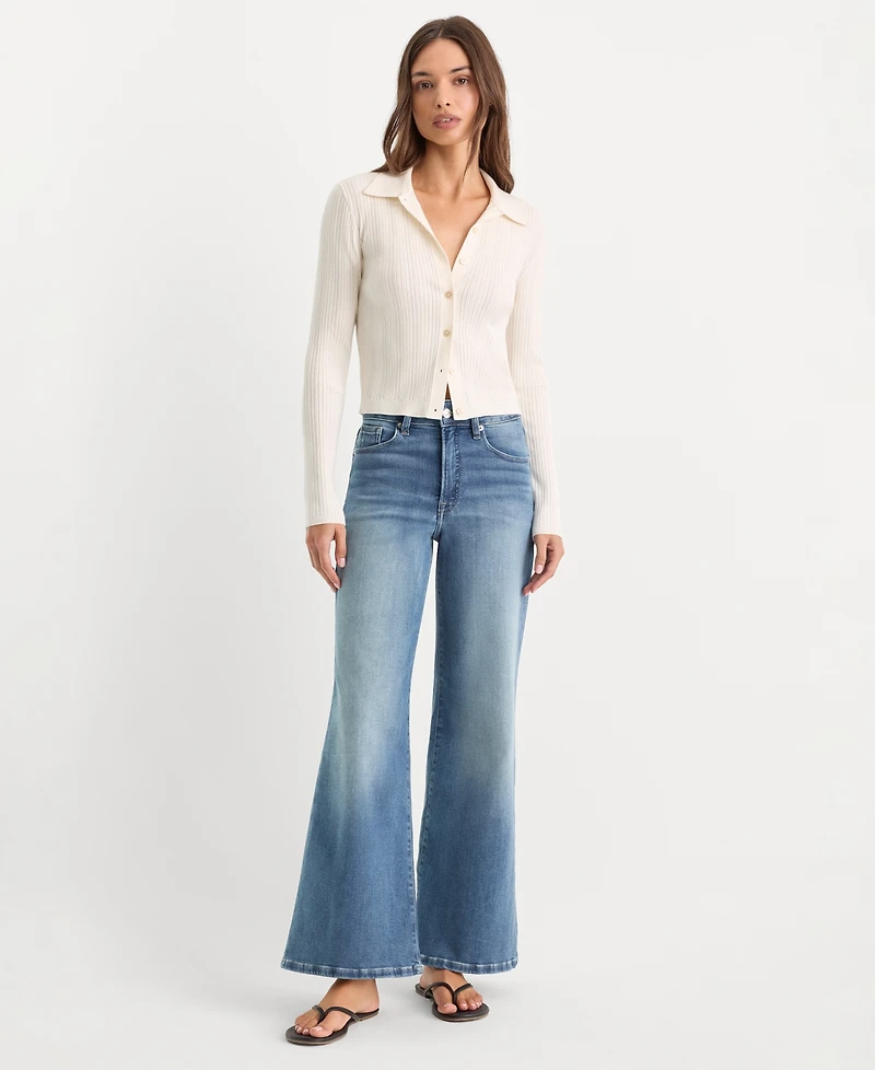 Good American Women's Cotton-Blend Soft Tech Jeans