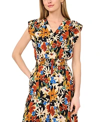 Vince Camuto Women's Printed V-Neck Jumpsuit
