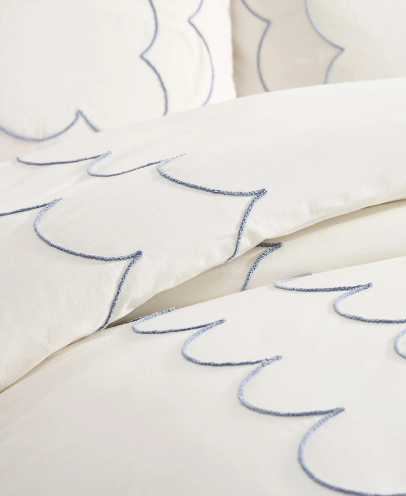 Peri Home Daydream Scallop 3-Piece Comforter Set, King