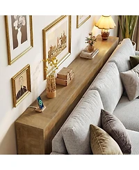 Tribesigns 79-Inch Console Table, Extra Long Entryway Table, Thick Tabletop, Farmhouse Style, Narrow Sofa Console Table