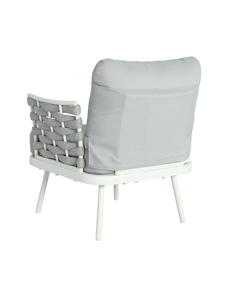 Streamdale Furniture Mariano Steel Club Chair Set of 2
