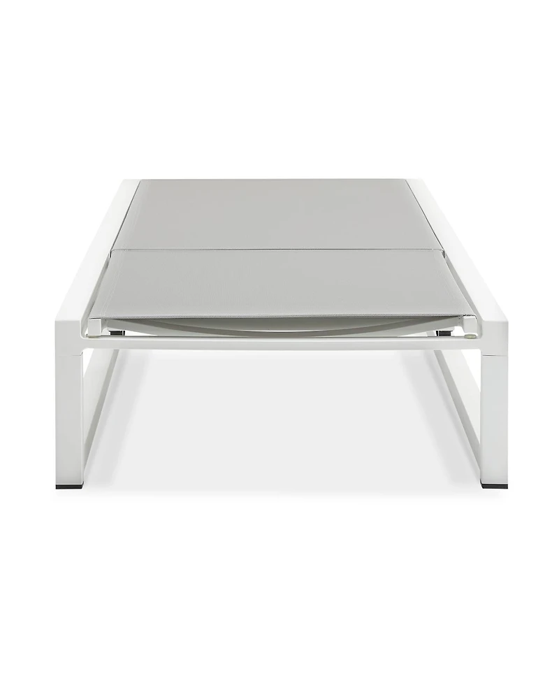 Streamdale Furniture 5-Level Adjustable Aluminum and Textilene Outdoor Chaise Lounge
