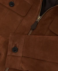 Reiss Men's Daventry Suede Four-Pocket Zip-Through Jacket