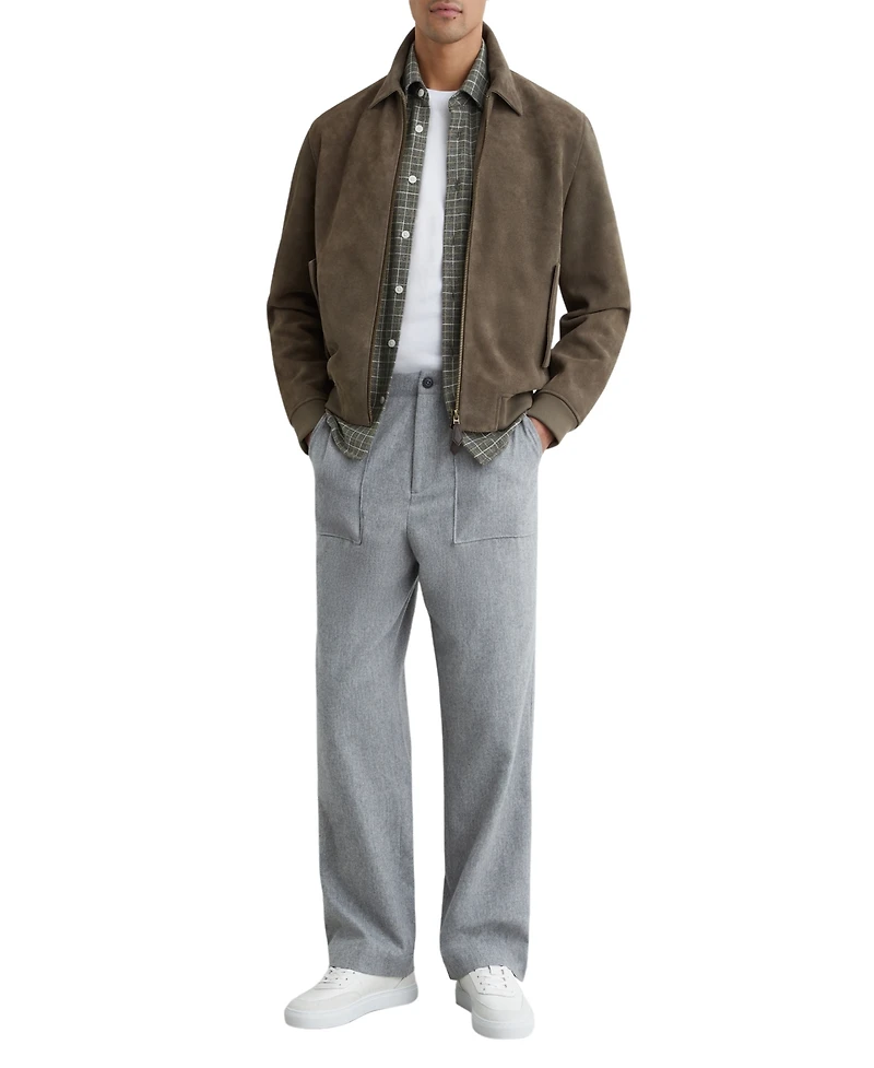 Reiss Men's Sainsie Suede Zip-Through Jacket