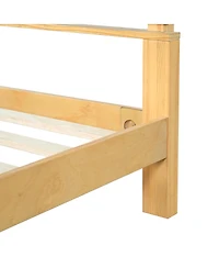 Streamdale Furniture Premium Solid Wood King Bed Frame with Headboard