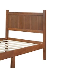 Streamdale Furniture Twin Size Minimalist Modern Platform Bed with Headboard and Footboard