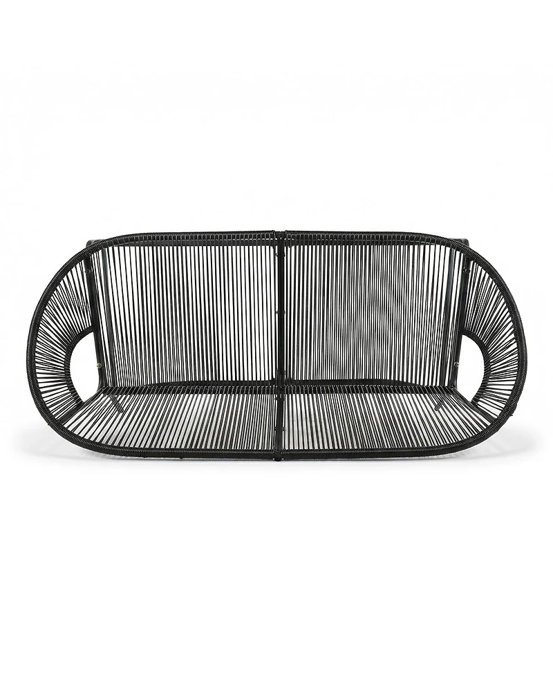 Streamdale Furniture Modern All-Weather Pe Rattan Patio Chair with Sturdy Iron Frame