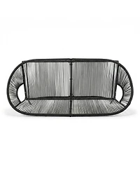 Streamdale Furniture Modern All-Weather Pe Rattan Patio Chair with Sturdy Iron Frame