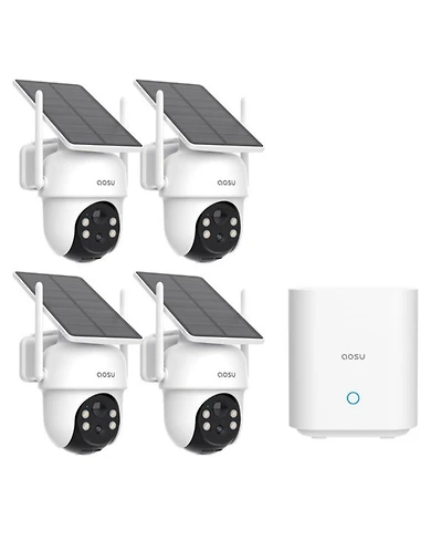 Aosu C9C-4H 2k Security Camera, Outdoor Wireless 4 Camera-Kit