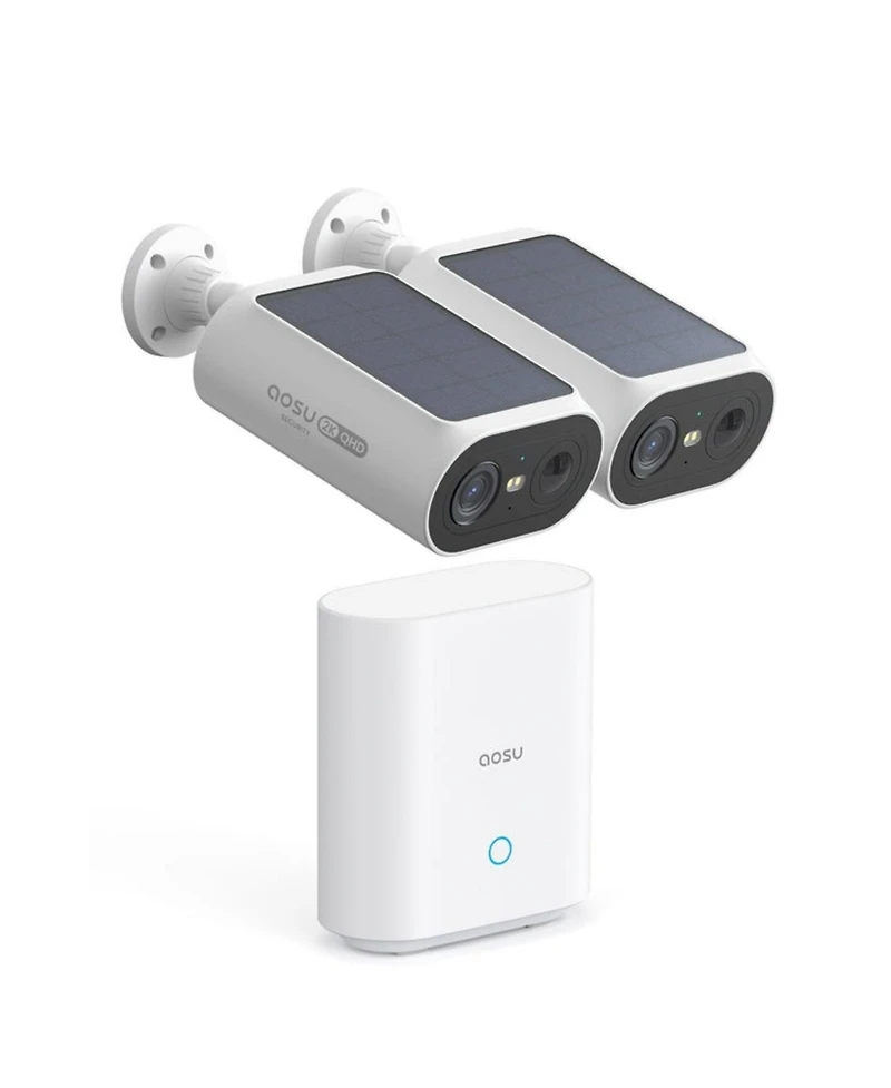 Aosu C8E-2H Wireless Color Night Vision 2 Camera Kit