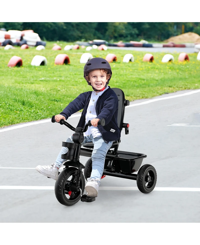 Costway Toddler 4-in-1 Tricycle Trike w/ Convertible Seat