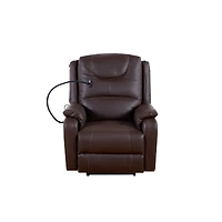 Streamdale Furniture Zero Gravity Power Recliner with Massage, Heat, Usb, and Phone Holder