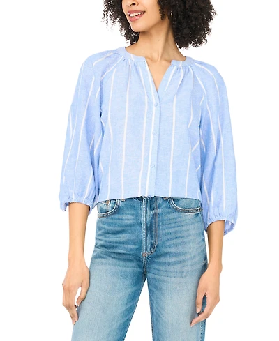 Vince Camuto Women's Raglan-Sleeve Button Down Blouse