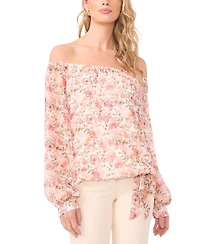 Vince Camuto Women's Off-The-Shoulder Printed Blouse