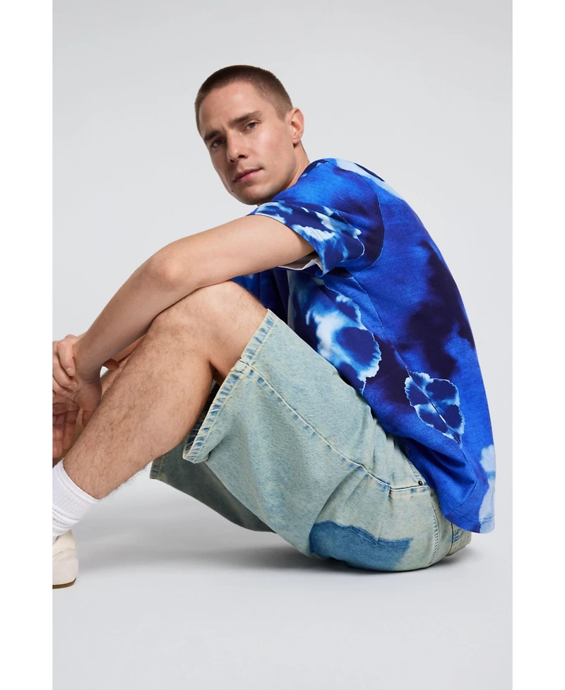Desigual Men's Tie-dye flower T-shirt