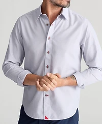 UNTUCKit Men's Slim Fit Long Sleeve Wrinkle Free Rubican Shirt