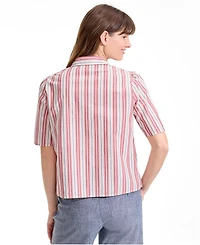 Lands' End Women's Poplin Button Front Shirt